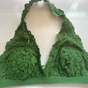 Aerie Green Lace Halter